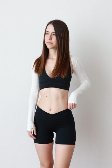 2 in 1 Sportbra Black/Raisin